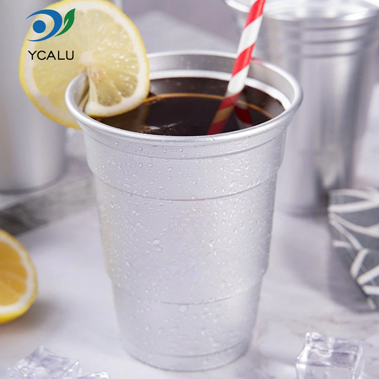 16-Unzen-Einweg-Getränkebecher aus Aluminiumfolie nach Maß