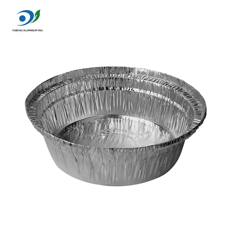 Runde Luftbraten Catering Silber Aluminium Folienbehälter
