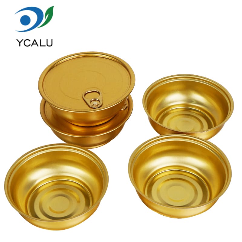 200 ml runde goldene Aluminiumfolienschale
