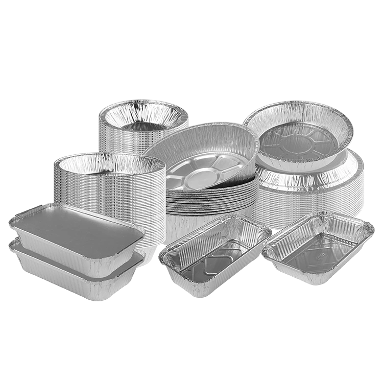 Silber Aluminiumfolienbehälter