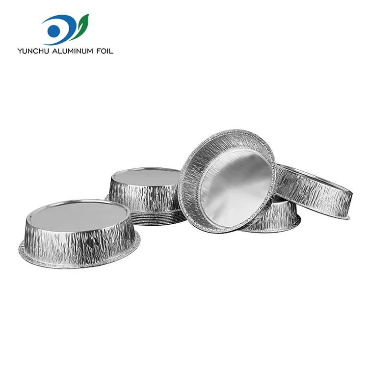Runde Luftbraten Silber Aluminium Folienbehälter