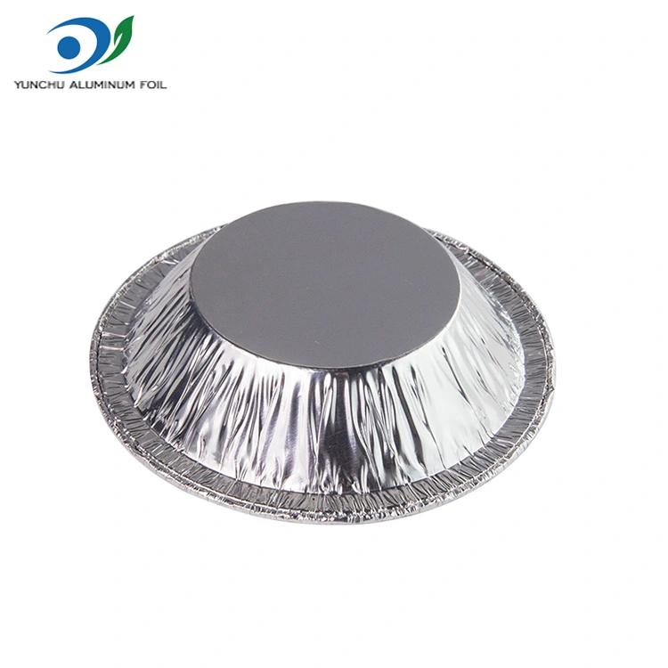 Runde Schachstaber Silber Aluminiumfolie Lebensmittelbehälter