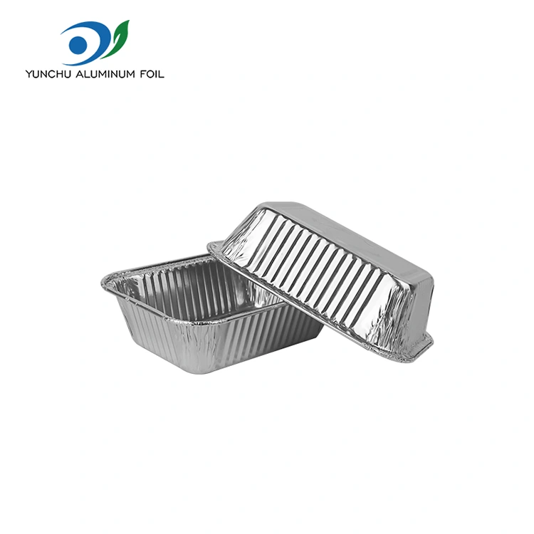 Luftfritteuse -Silber -Aluminiumfolienbehälter