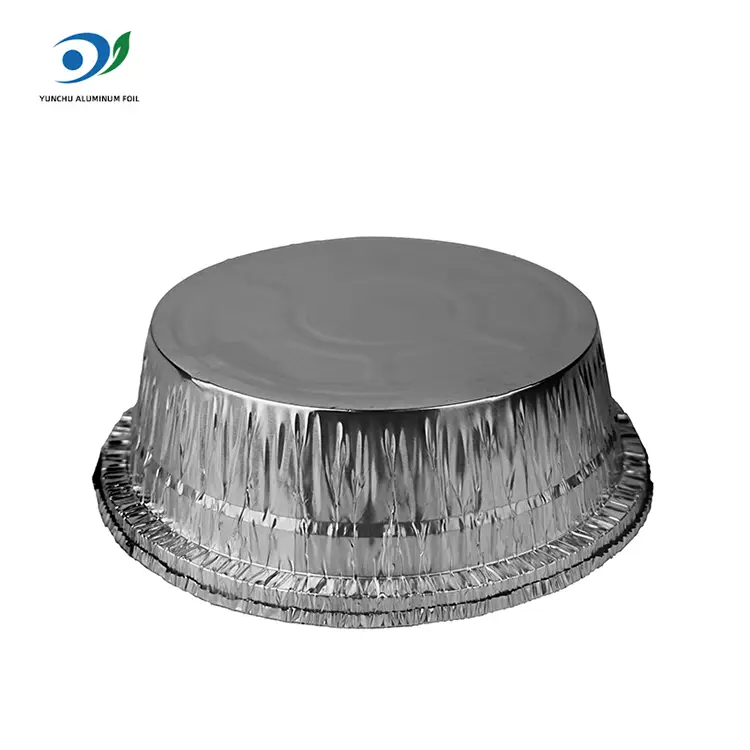 Runde Luftbraten Catering Silber Aluminium Folienbehälter