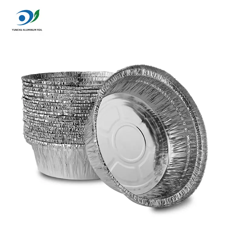 Runde Luftbraten Catering Silber Aluminium Folienbehälter