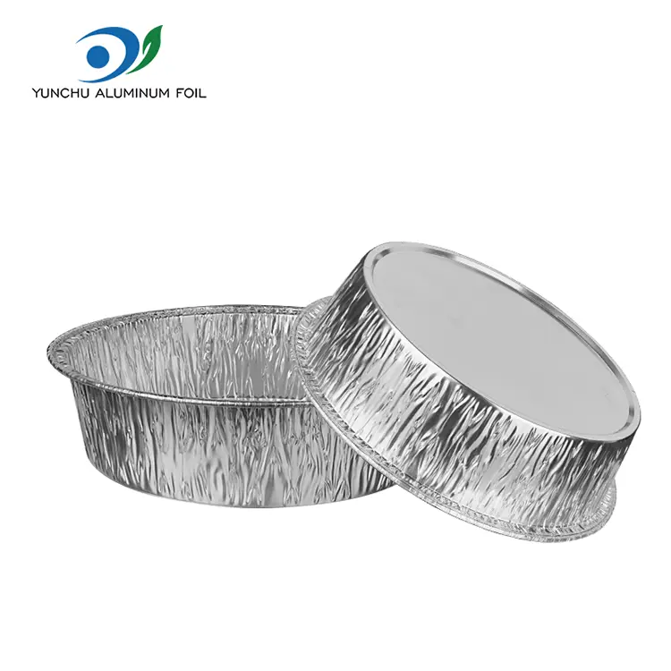 Runde Luftbraten Silber Aluminium Folienbehälter