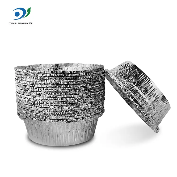 Runde Luftbraten Catering Silber Aluminium Folienbehälter