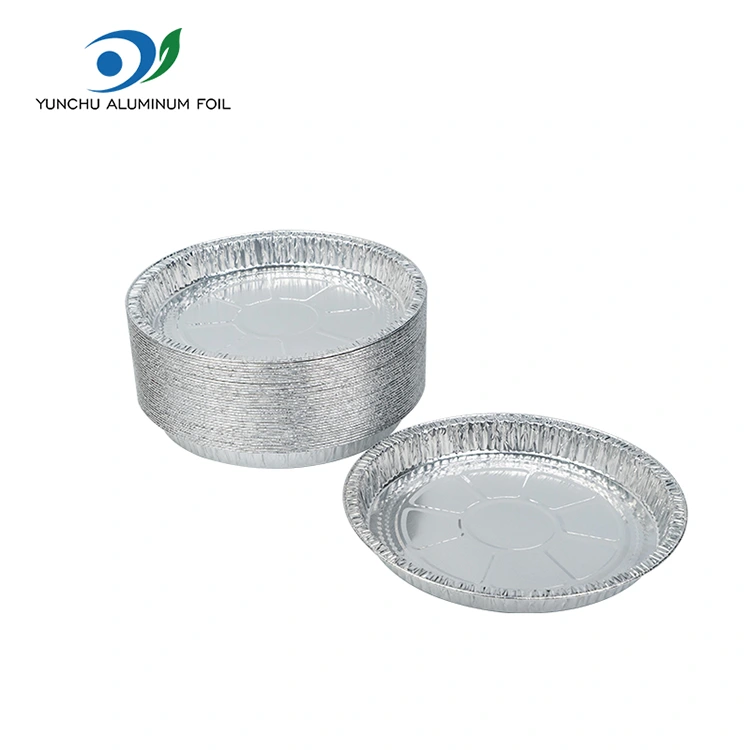 7-9 Zoll Pizza Pan Silber Aluminiumfolienbehälter