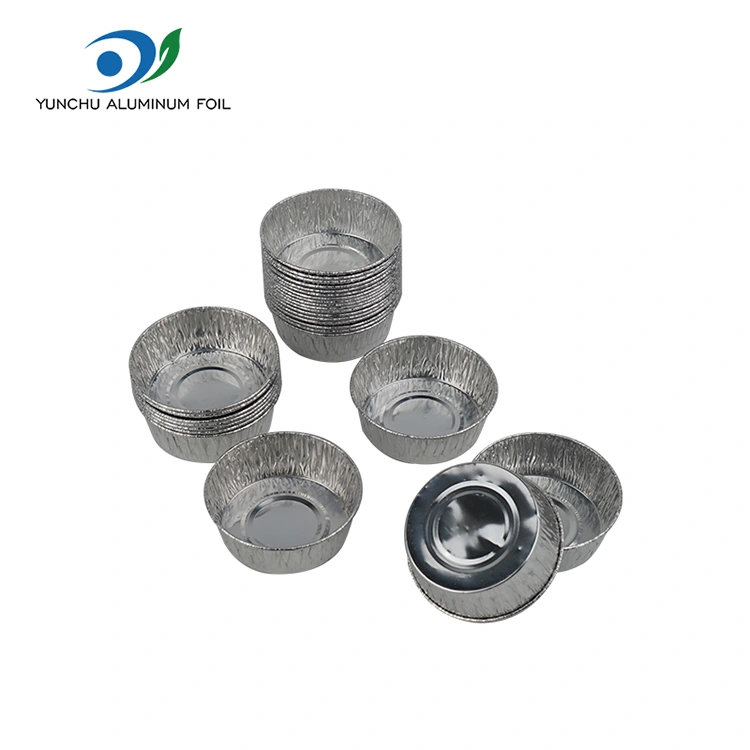 Kuchen Backbecher Silber Aluminium Folie Lebensmittelbehälter