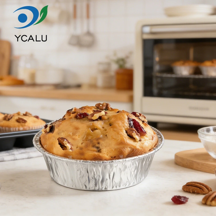 Einweg-Backluftfritteuse, Lebensmittelbehälter aus silberner Aluminiumfolie