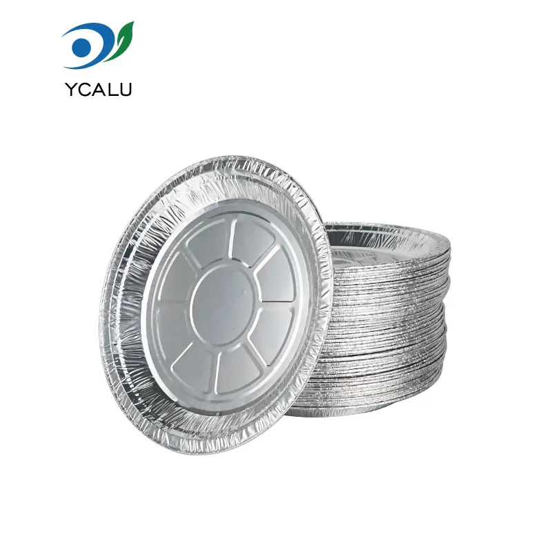 Einweg-Luftfritteuse mit Scheiben, Lebensmittelbehälter aus silberner Aluminiumfolie