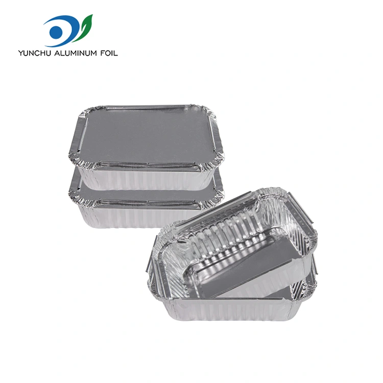 Einweg -Folienbox -Barbecue Silber Aluminium Folienbehälter