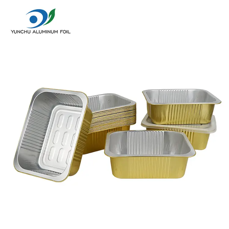 Einwegdichtungen quadratische Aluminiumfolienbehälter