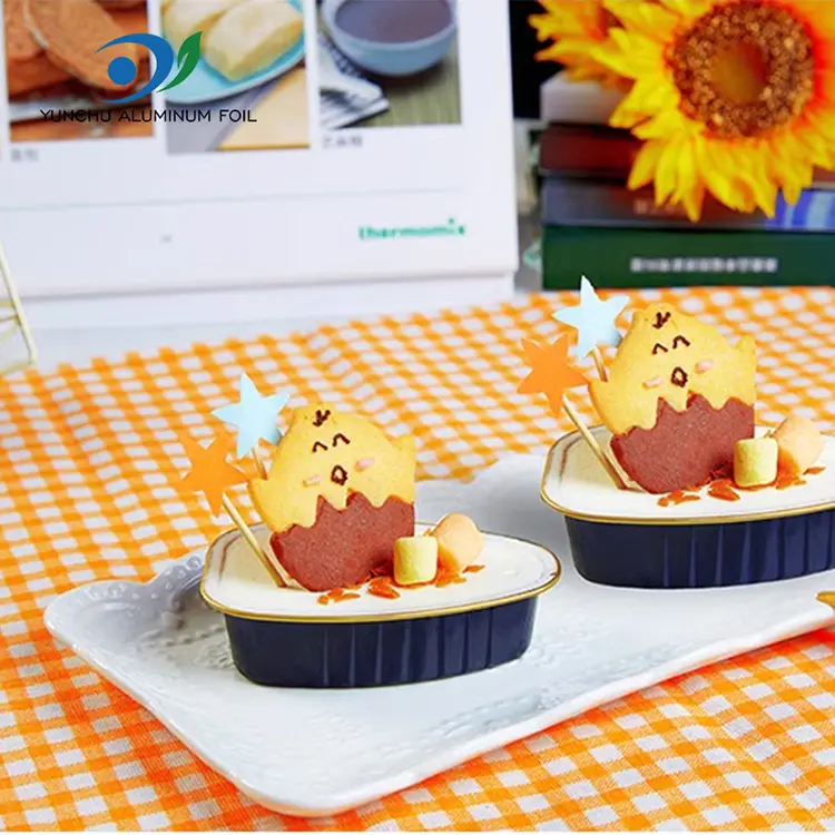 Einweg-Spezialfarbe Smoothwall Aluminiumfolienbehälter