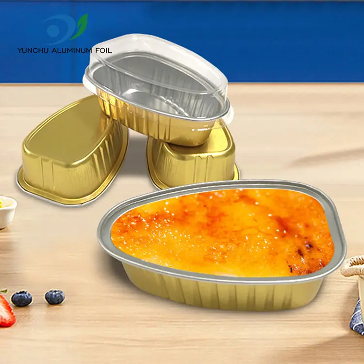 Einweg-Spezialfarbe Smoothwall Aluminiumfolienbehälter