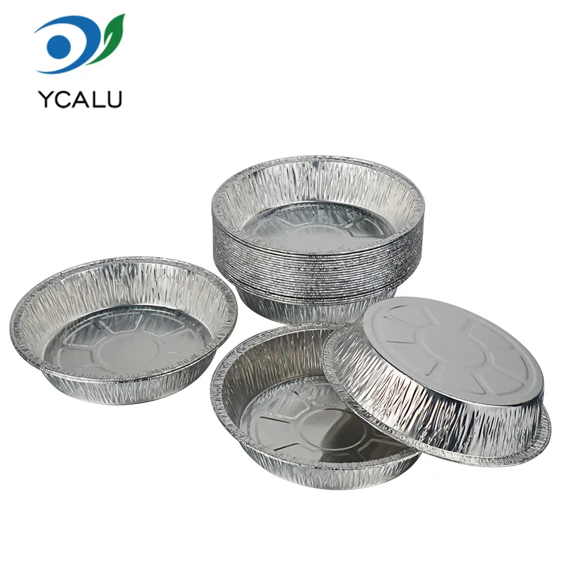 Einwegbehälter aus silberner Aluminiumfolie zum Backen Einwegbehälter aus silberner Aluminiumfolie zum Backen