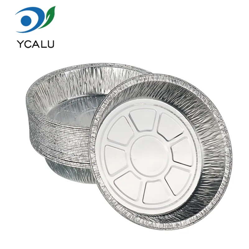 Einwegbehälter aus silberner Aluminiumfolie zum Backen