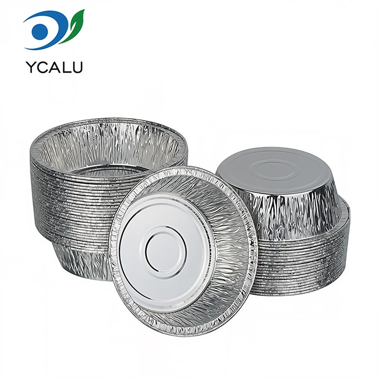 Einweg-BBQ-Luftfritteusen-Lebensmittelbehälter aus silberner Aluminiumfolie