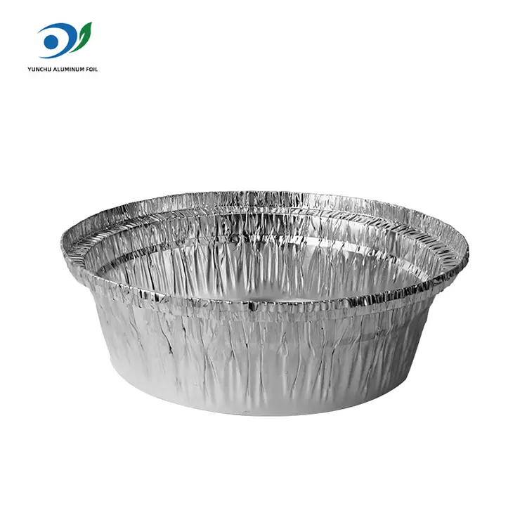 Runde Luftbraten Catering Silber Aluminium Folienbehälter