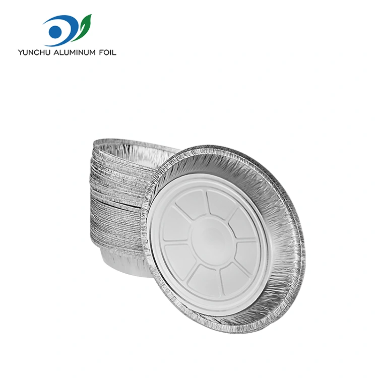 Runde Luftbraten -Ofen Silber Aluminiumfolienbehälter