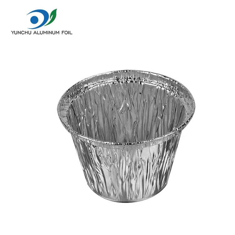 Runde Kuchenform aus Aluminiumfolie zum Backen in der Heißluftfritteuse