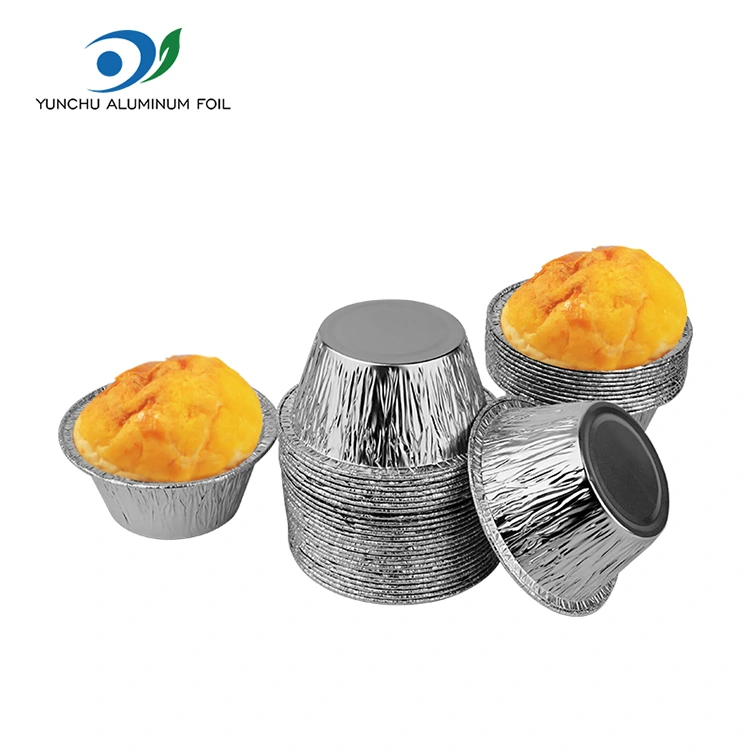 Runder Backkuchen Silber Aluminium Folie Lebensmittelbehälter