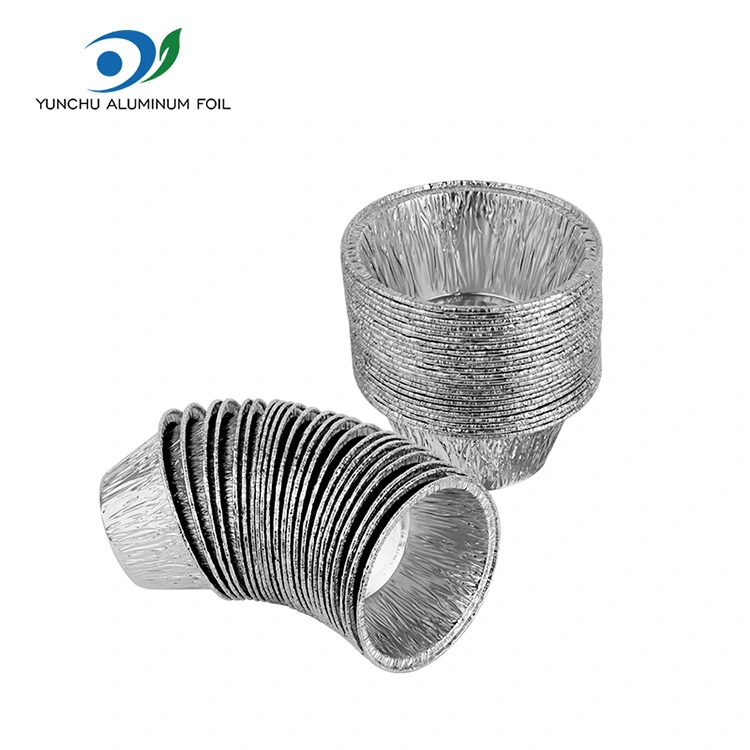 Runder Backkuchen Silber Aluminium Folie Lebensmittelbehälter