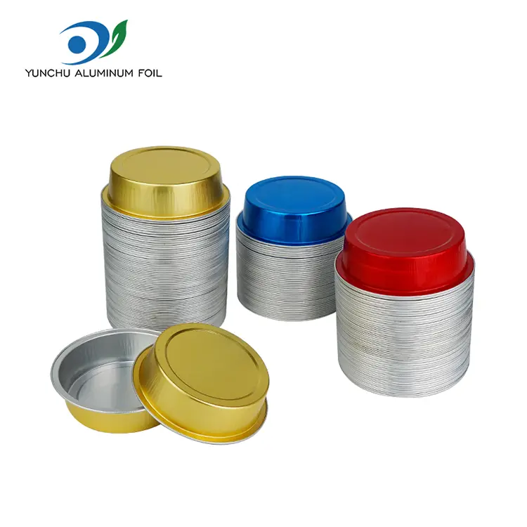 Runde Kuchenbacken glattes Aluminiumfolienbehälter