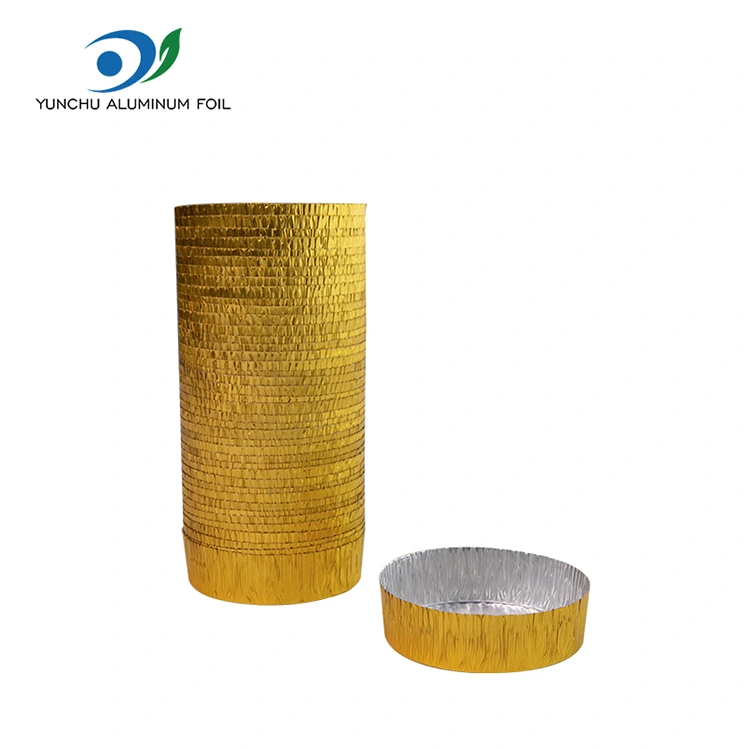 Runde kleine Backback -Aluminiumfolie -Lebensmittelbehälter