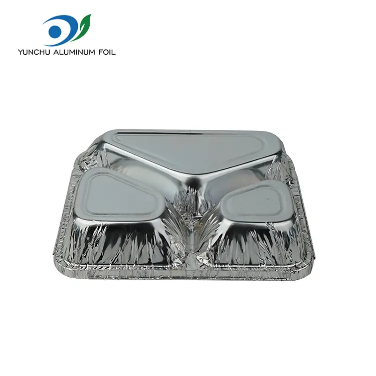 Speziell geformte Mitnahmebehälter aus Aluminiumfolie für die Lebensmittelverpackung