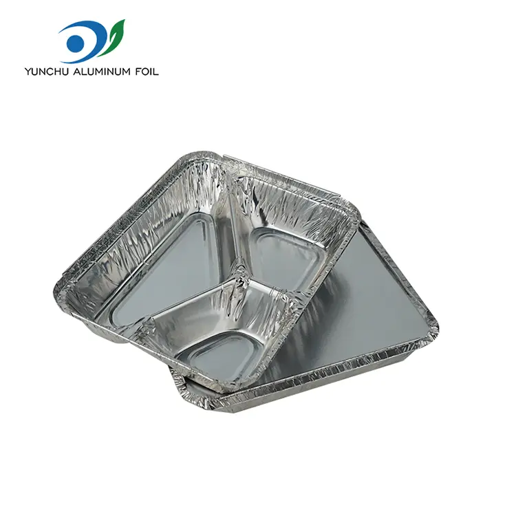 Speziell geformte Mitnahmebehälter aus Aluminiumfolie für die Lebensmittelverpackung
