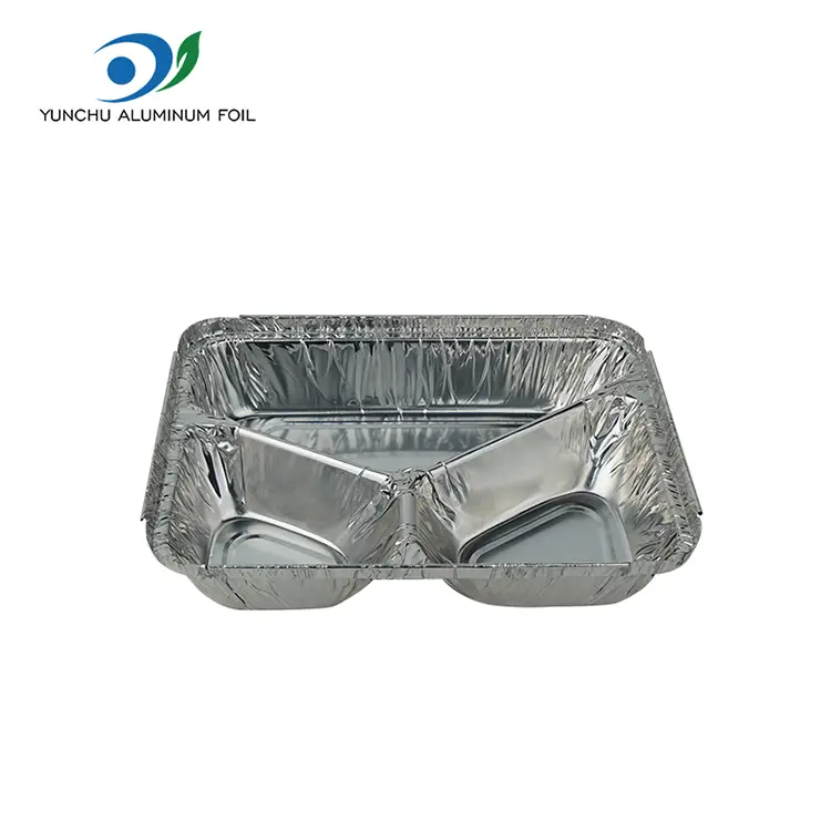 Spezialförmige Silber-Aluminium-Folienbehälter zum Mitnehmen