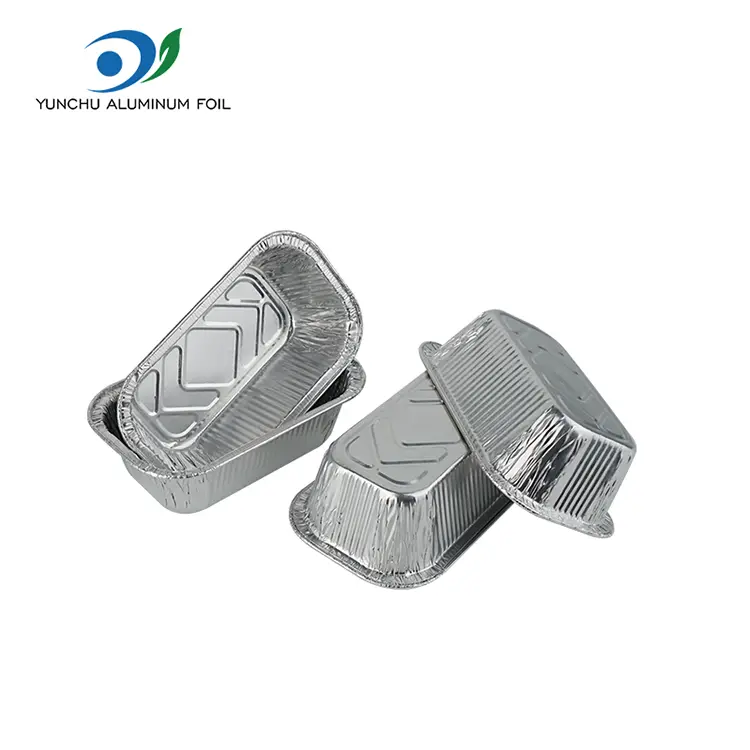 Square Air Fryer Catering Silber Aluminiumfolienbehälter
