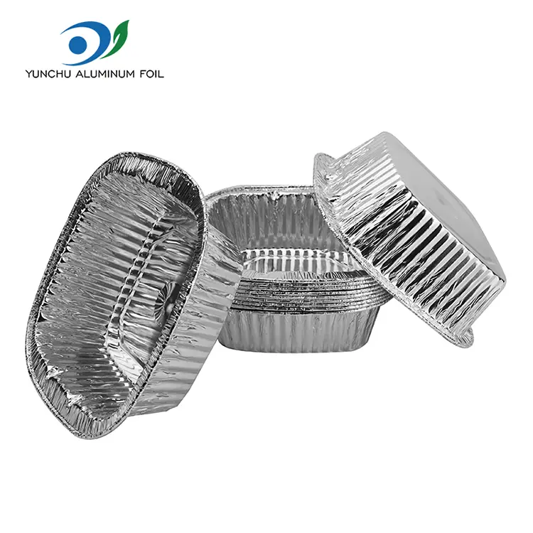 Quadratische Silber -Take -Away -Verpackung Aluminiumfolienbehälter